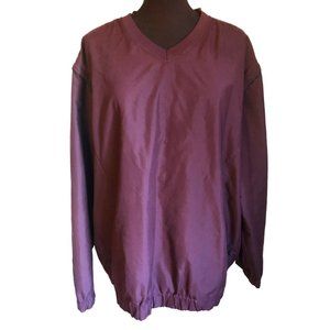 Grand Slam Performance Pullover Windbreaker Jacket, Removeable Sleeves XL